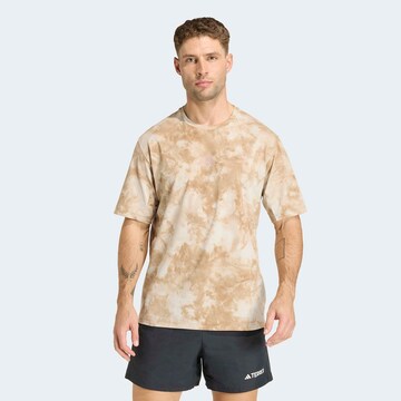 ADIDAS TERREX Functioneel shirt in Beige: voorkant