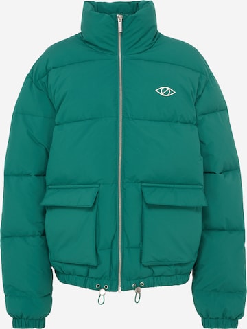 UNFOLLOWED x ABOUT YOUPrijelazna jakna 'VIBRANT ' - zelena boja: prednji dio