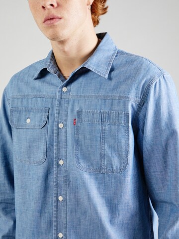 LEVI'S ® Regular fit Button Up Shirt 'LS Auburn Worker' in Blue