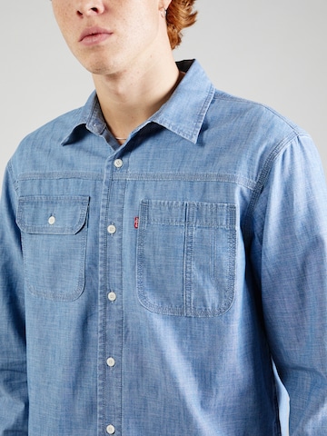 LEVI'S ® Regular Fit Hemd 'LS Auburn Worker' in Blau