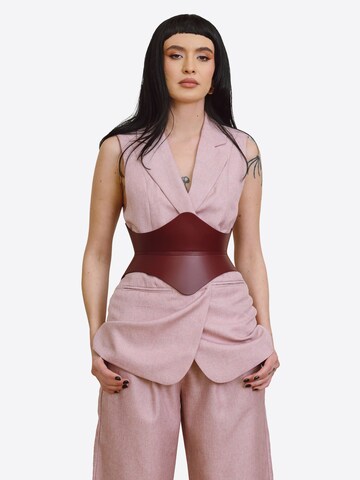 Haute Cuir Belt 'Soreen' in Red: front