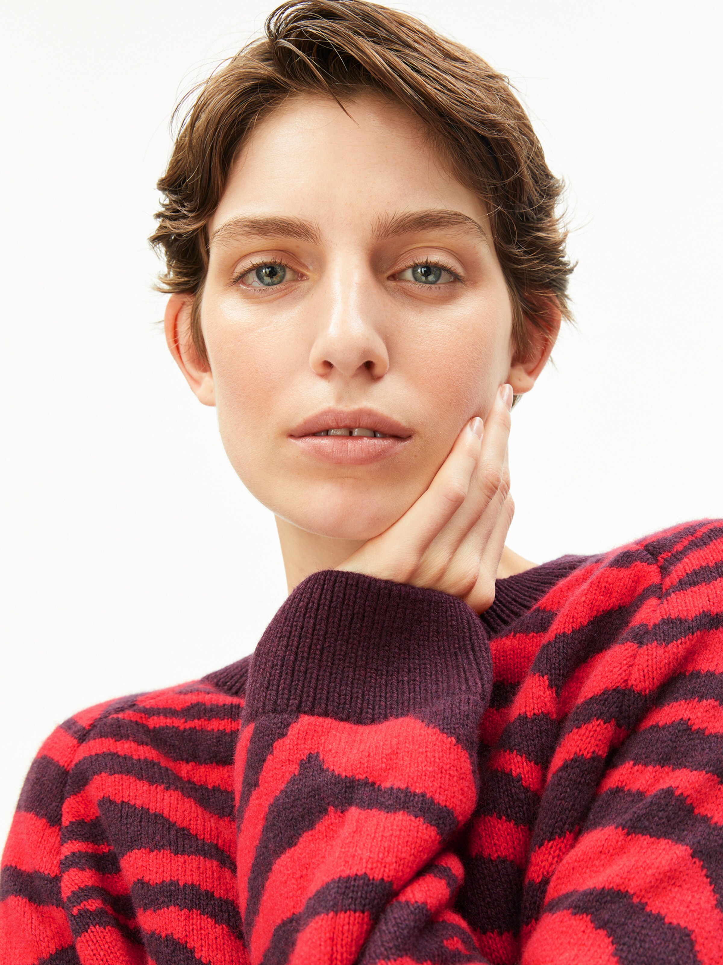 Pull-over ARMEDANGELS en mélange de couleurs : devant