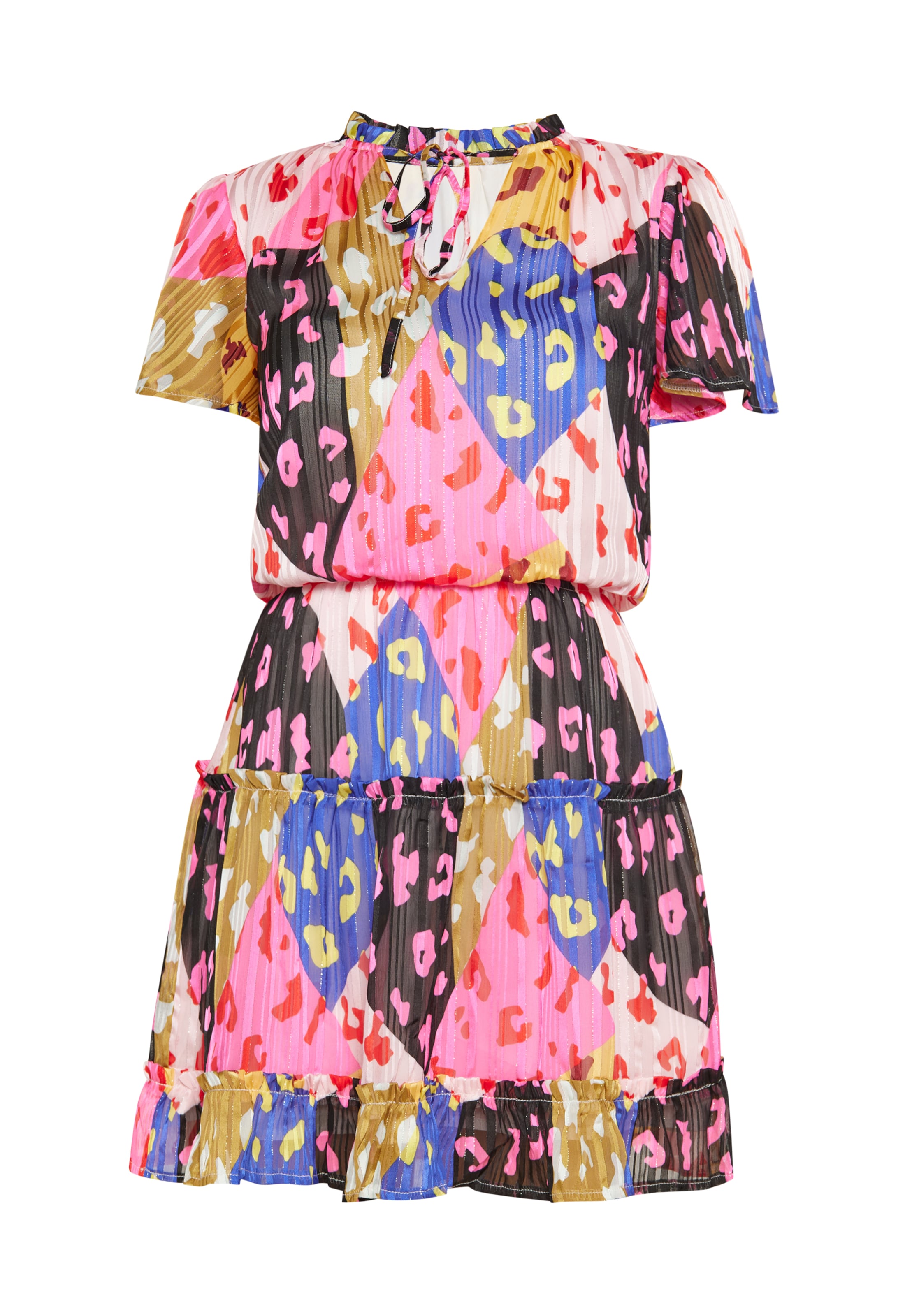 Robe usha FESTIVAL en mélange de couleurs : devant