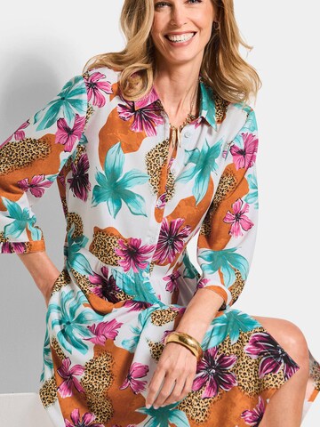 Robe-chemise Goldner en mélange de couleurs