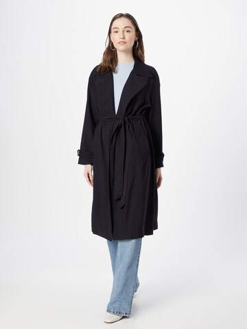 ABOUT YOU - Abrigo de entretiempo 'Vicky Trenchcoat' en negro: frente