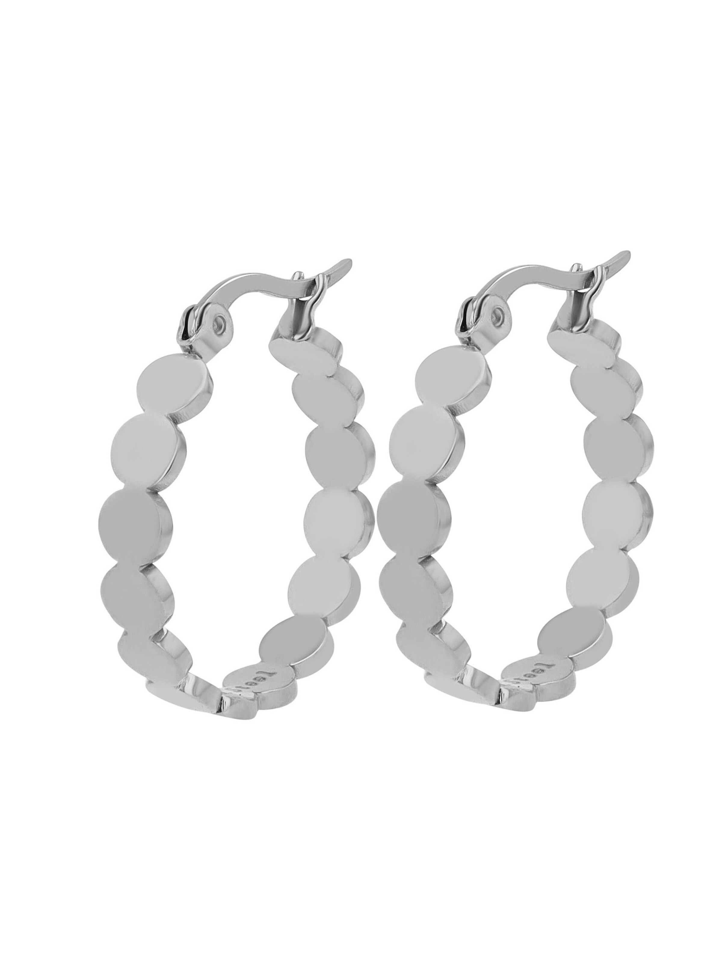Akzent Earrings 'Lyriana, hautverträglich' in Silver: front