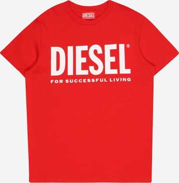 T-Shirt DIESEL en rouge : devant