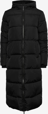 Pieces Tall Zimní kabát – černá: přední strana