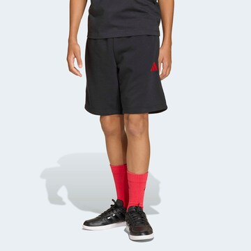 ADIDAS SPORTSWEAR Regular Workout Pants in Black: front