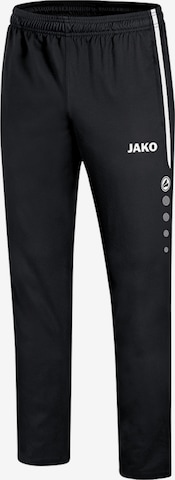 JAKO Regular Workout Pants 'Strike 2.0' in Black: front