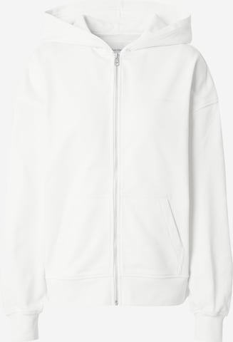 Calvin Klein Jeans Ζακέτα φούτερ 'DIFFUSED' σε λευκό: μπροστά