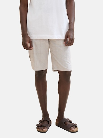 TOM TAILOR Regular Shorts in Beige: predná strana