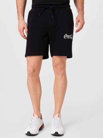 JACK & JONES Regular Pants in Black: front