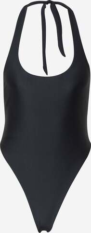 Misspap Bustier Badeanzug in Schwarz: predná strana