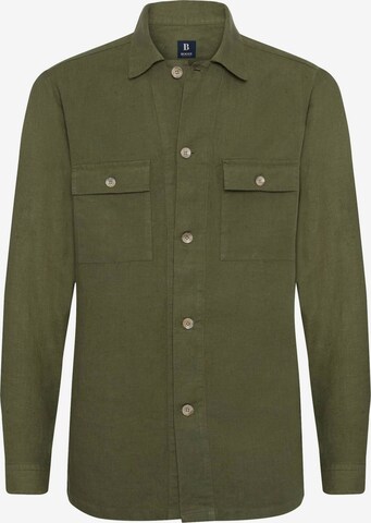 Boggi Milano Button Up Shirt in Green: front