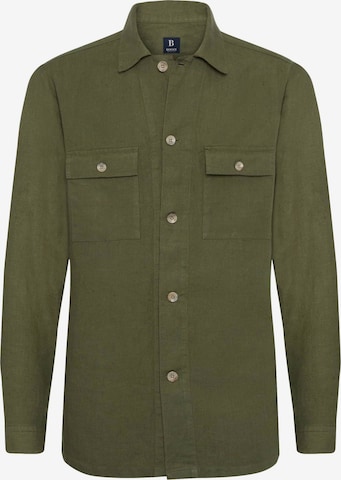 Boggi Milano Regular fit Button Up Shirt in Green: front