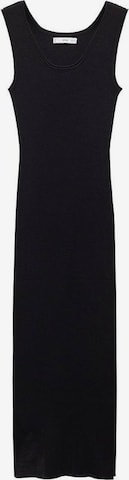 MANGO Stickad klänning 'Naomi 2' i svart: framsida