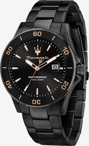 Maserati Analog Watch 'Competizione' in Black: front