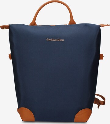 Zaino 'Zaino Novara Elite Gianmarco Venturi - Pelle Vegana 100% PU' di GianMarco Venturi in blu: frontale