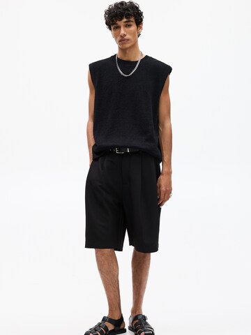 Pull&Bear Ujjatlan pulóverek - fekete: elől