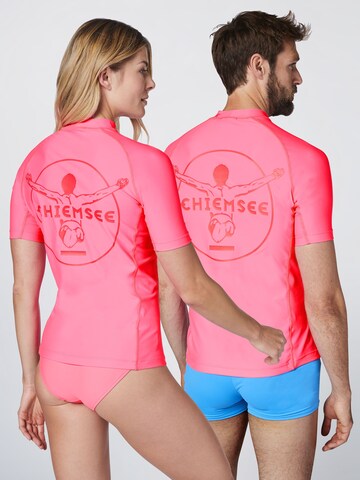 CHIEMSEE Regular fit Performance Shirt 'Awesome' in Pink
