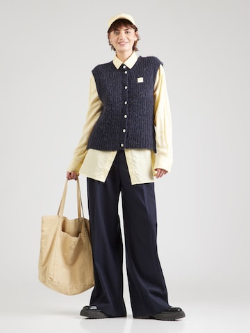 ARMEDANGELS Wide leg Pleat-front trousers 'KAAYUA' in Blue