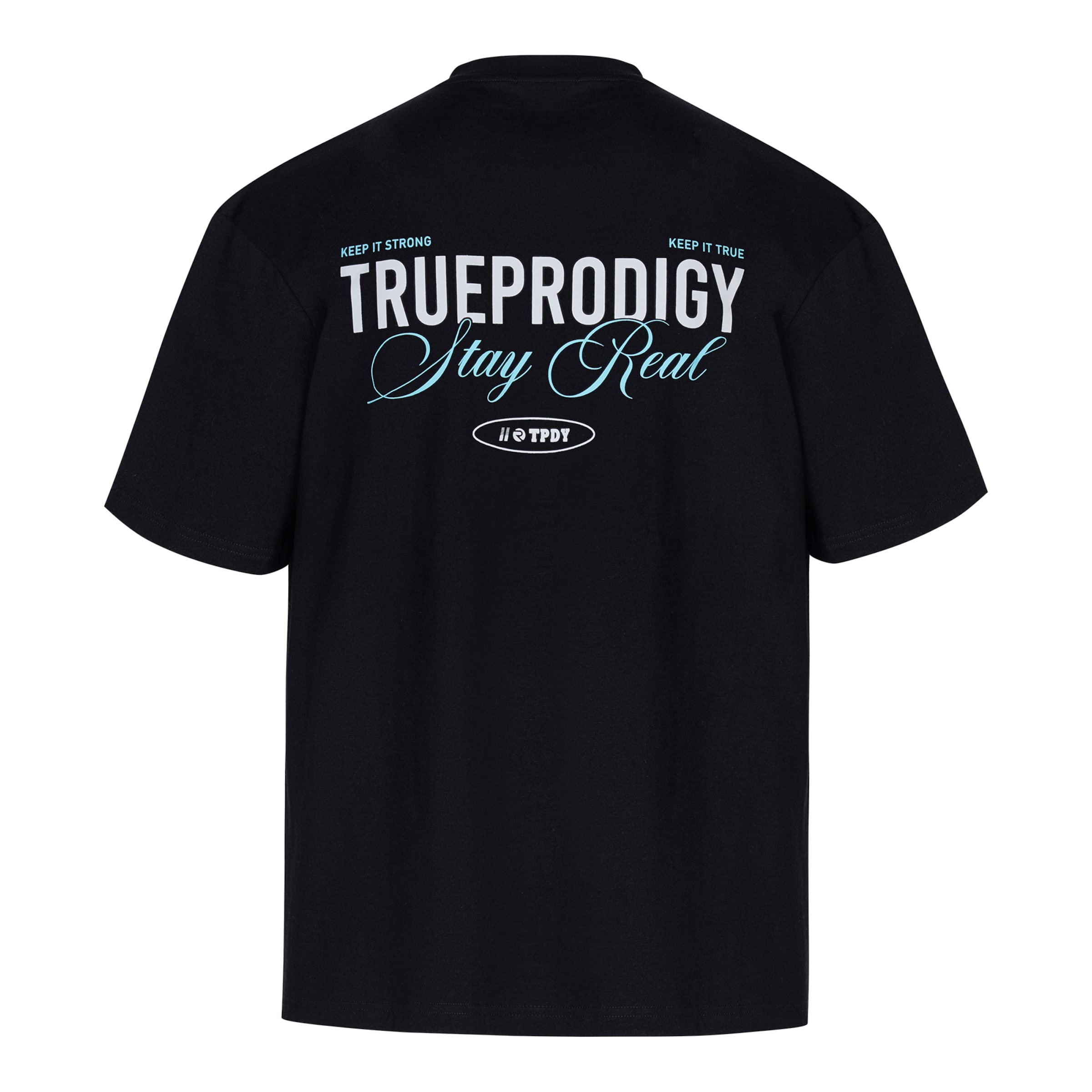T-shirt 'Lou F' trueprodigy en noir : devant