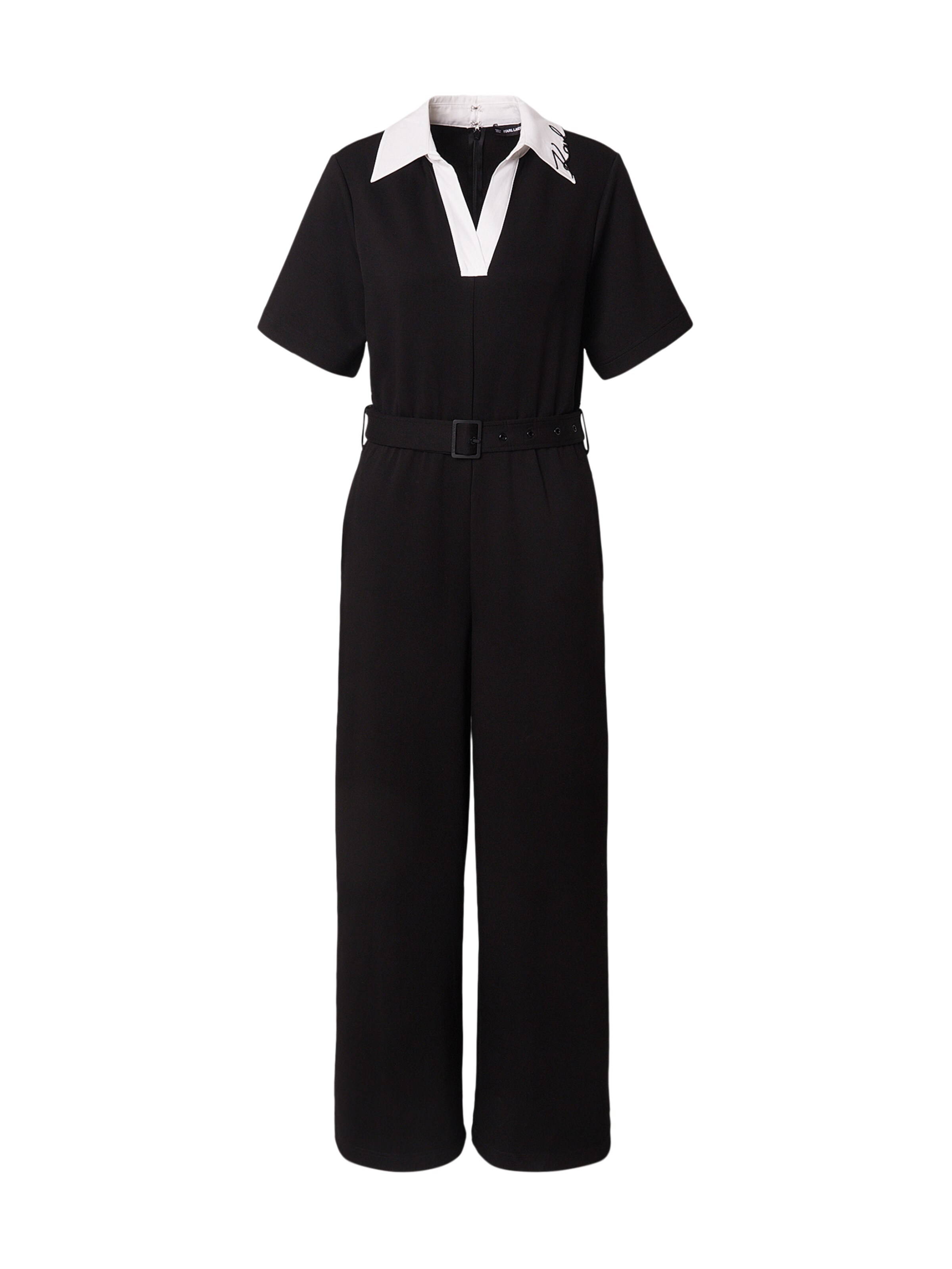Karl Lagerfeld Jumpsuit in Black: front