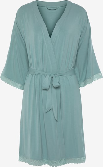 LASCANA Robe de chambre 'Summer Lace' en vert, Vue avec produit