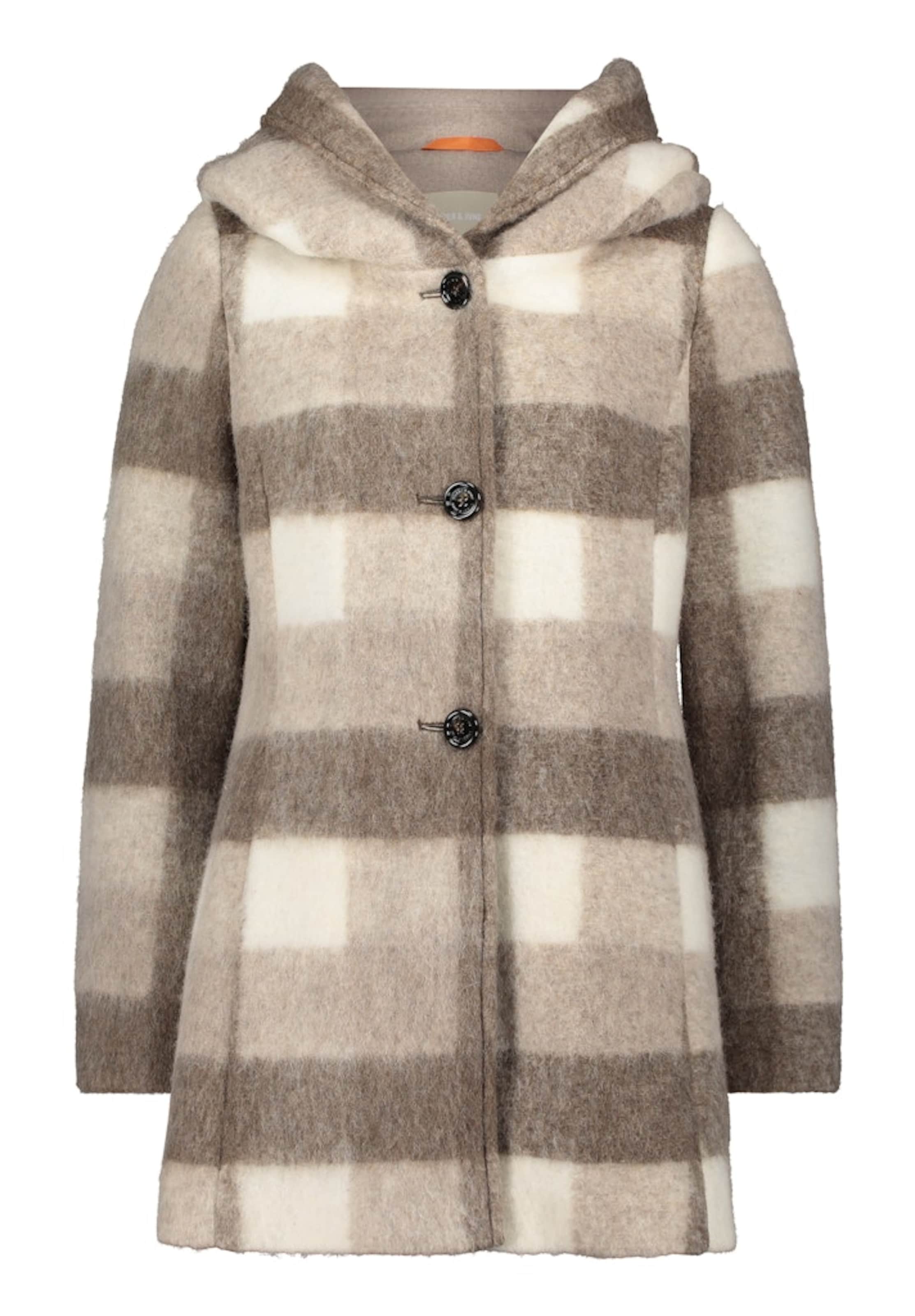 Amber & June Between-season jacket in Grey: front