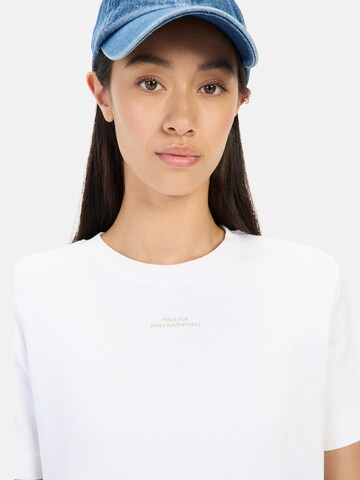 CAMEL ACTIVE T-Shirt aus Organic Cotton in Weiß