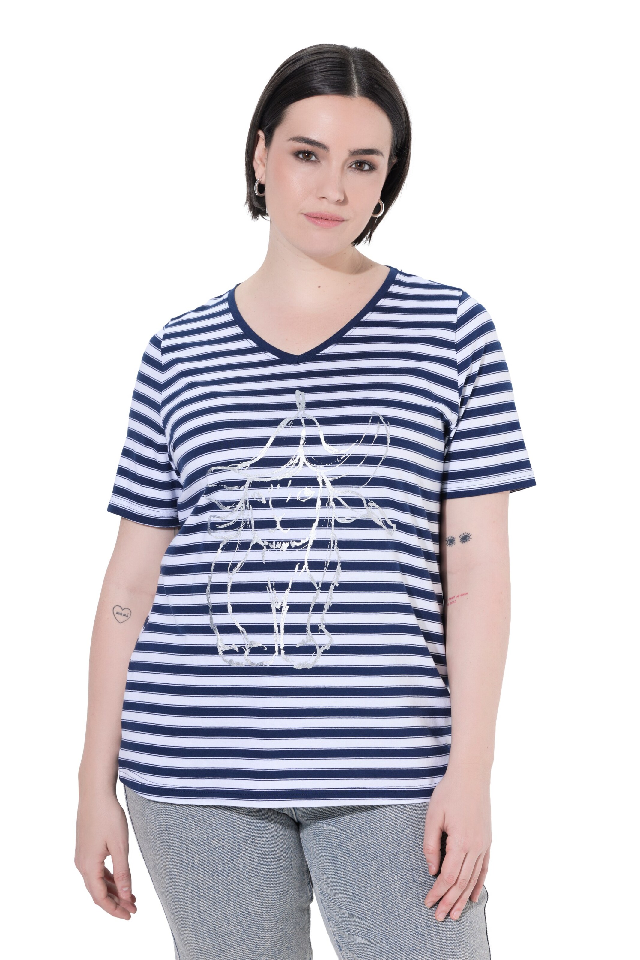 Ulla Popken Shirt in White: front