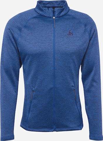 ODLO Athletic Fleece Jacket 'Tencia' in Blue: front