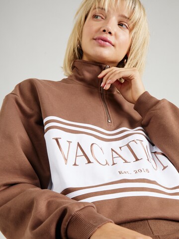 Sweat-shirt On Vacation Club en marron