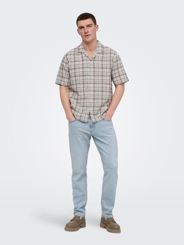 Only & Sons Baggy Jeans 'Weft' in Blue