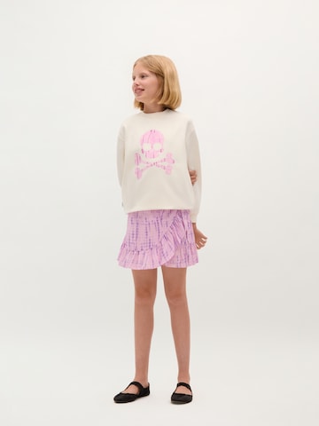 Scalpers Sweatshirt 'Shibori' i vit
