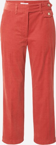 Lovechild 1979 Regular Trousers with creases 'Coppola' in Orange: front