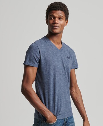 T-Shirt Superdry en bleu : devant