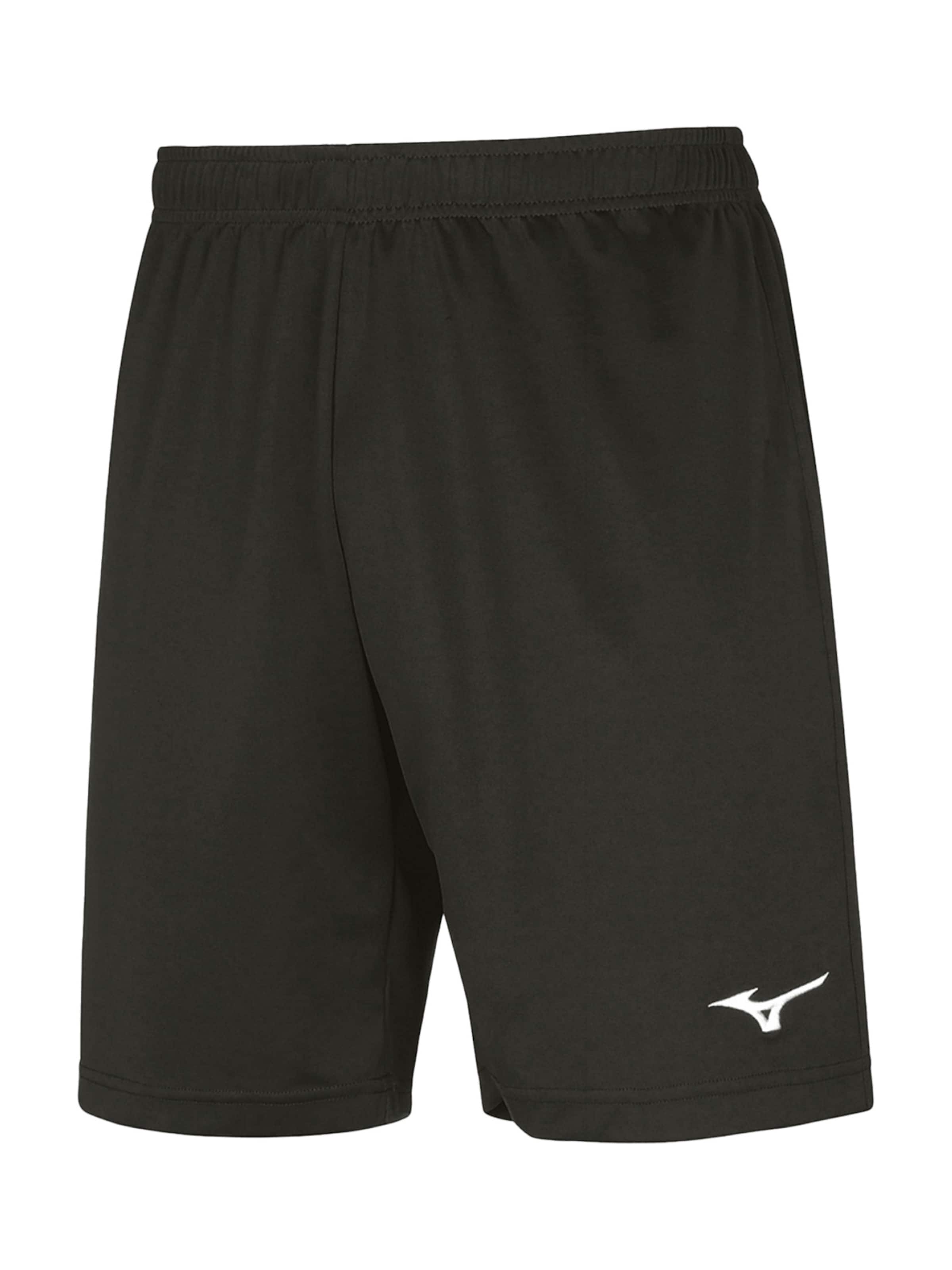 MIZUNO Szabványos Sportnadrágok 'Mizuno' - fekete: elől