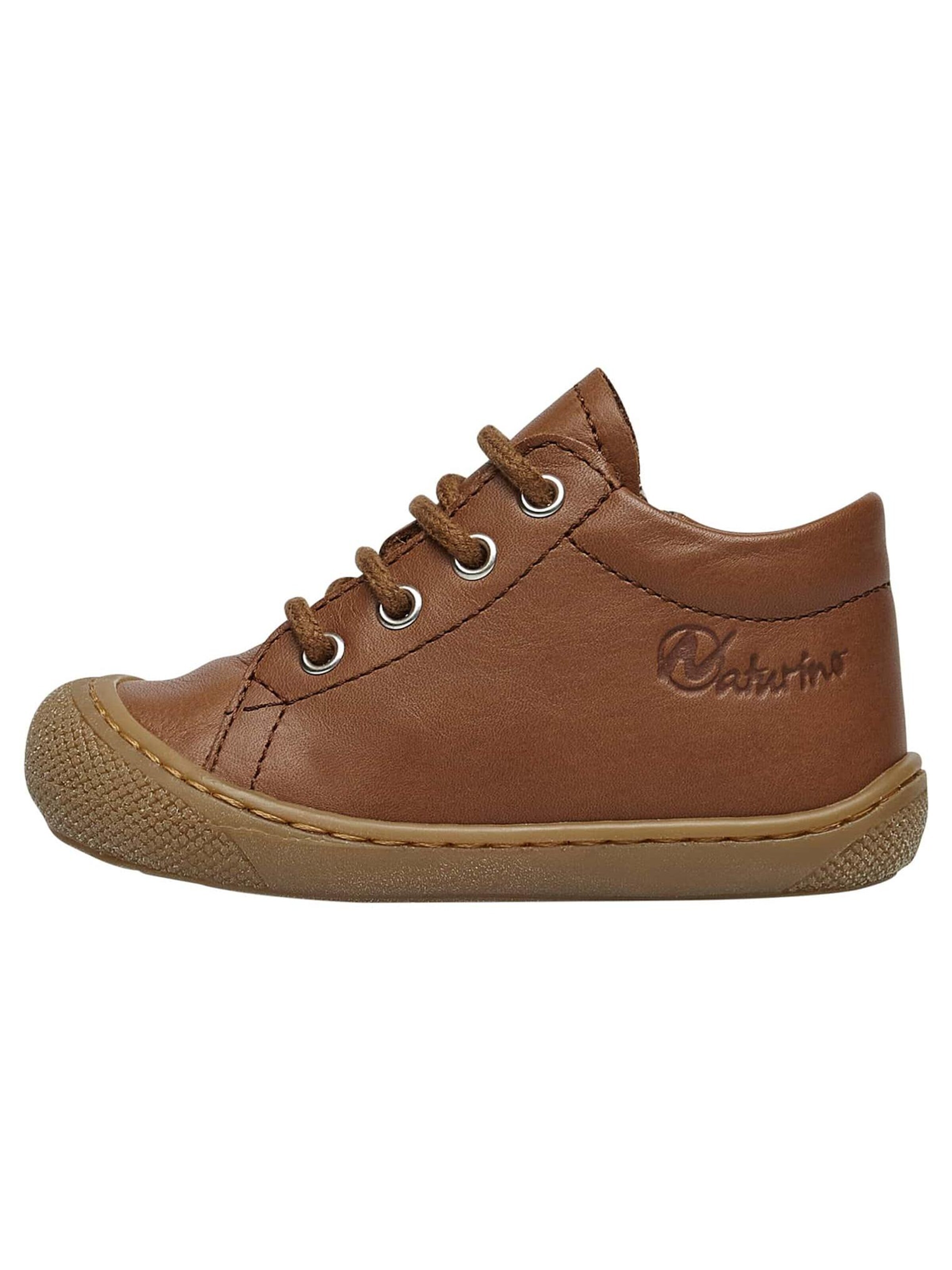 NATURINO Lage schoen 'COCOON ZIP' in Bruin