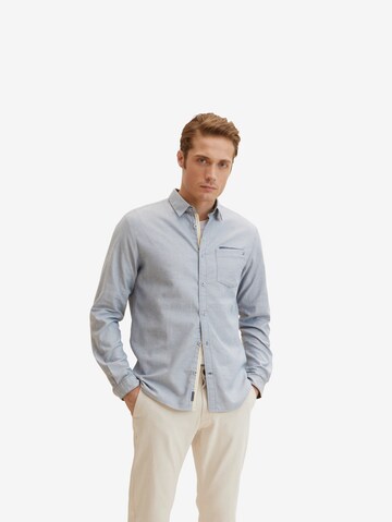 TOM TAILOR Regular Fit Hemd in Blau