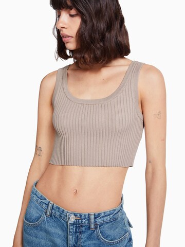 Bershka Knitted top in Beige