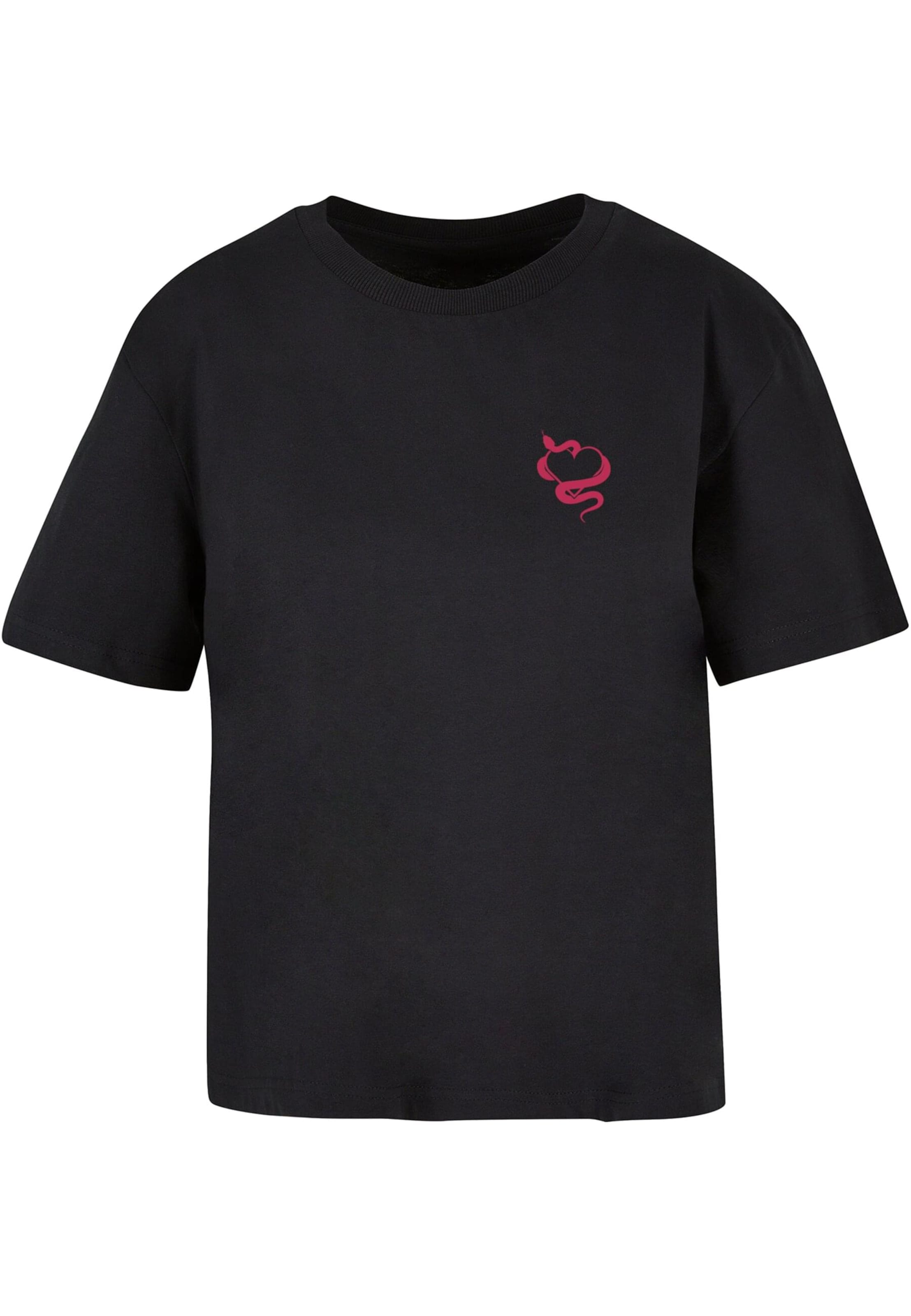 Miss Tee - Camiseta 'Snakes Heart' en negro: frente