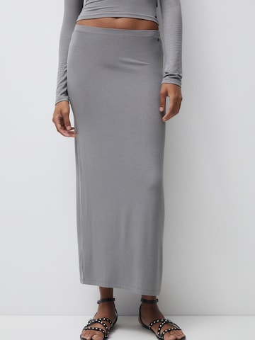 Pull&Bear Skirt in Grey: front