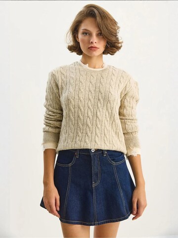 Bianco Lucci Pullover in Beige