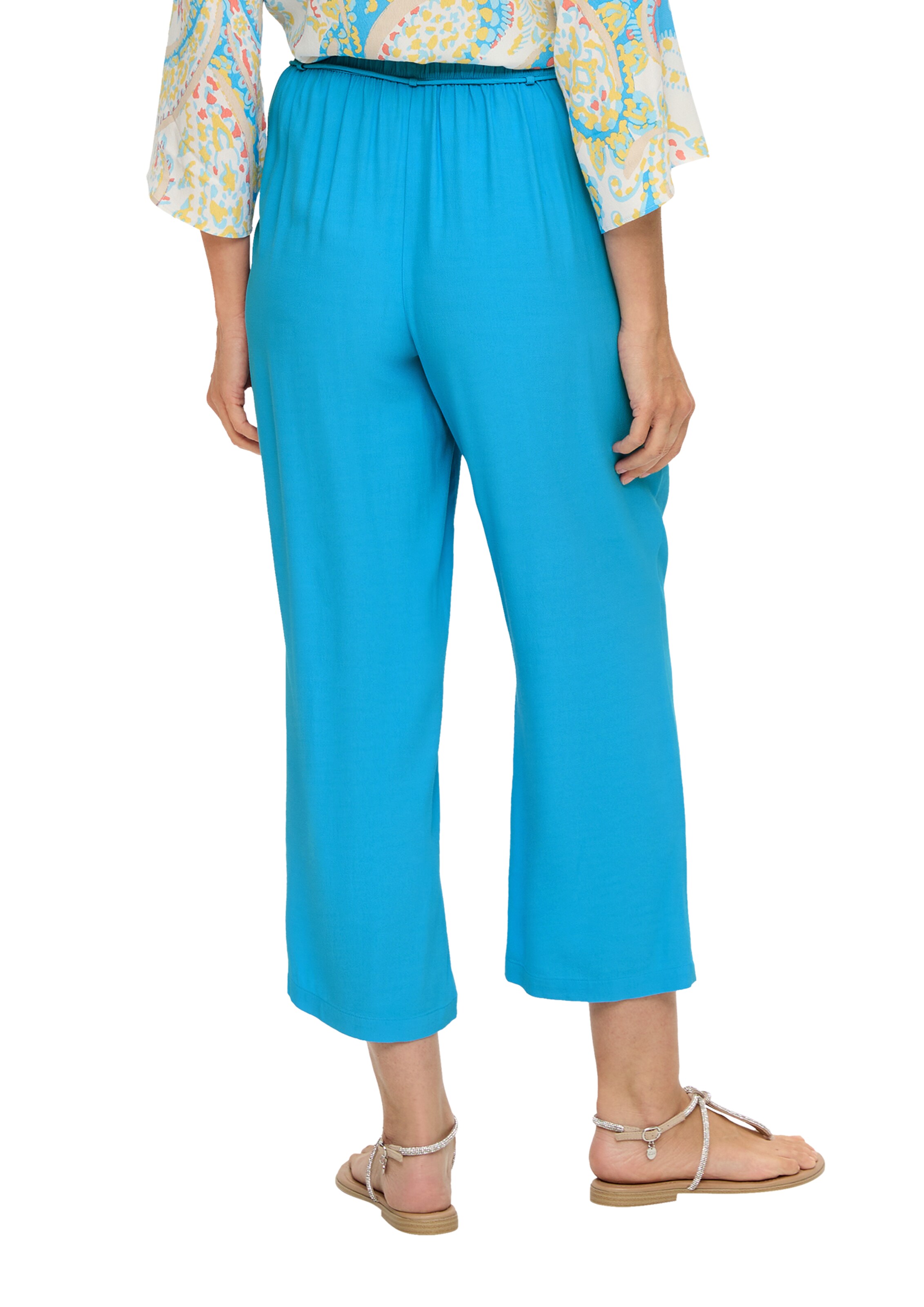 s.Oliver BLACK LABEL Wide Leg Housut värissä sininen