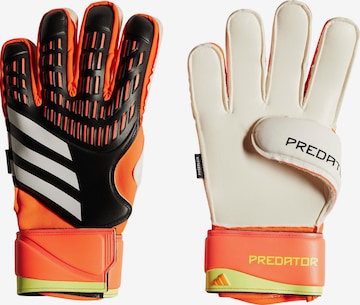 ADIDAS PERFORMANCE Athletic Gloves in White: front