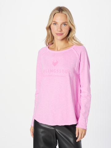 LIEBLINGSSTÜCK Bluzka sportowa 'Cathrina' w kolorze różowy: przód