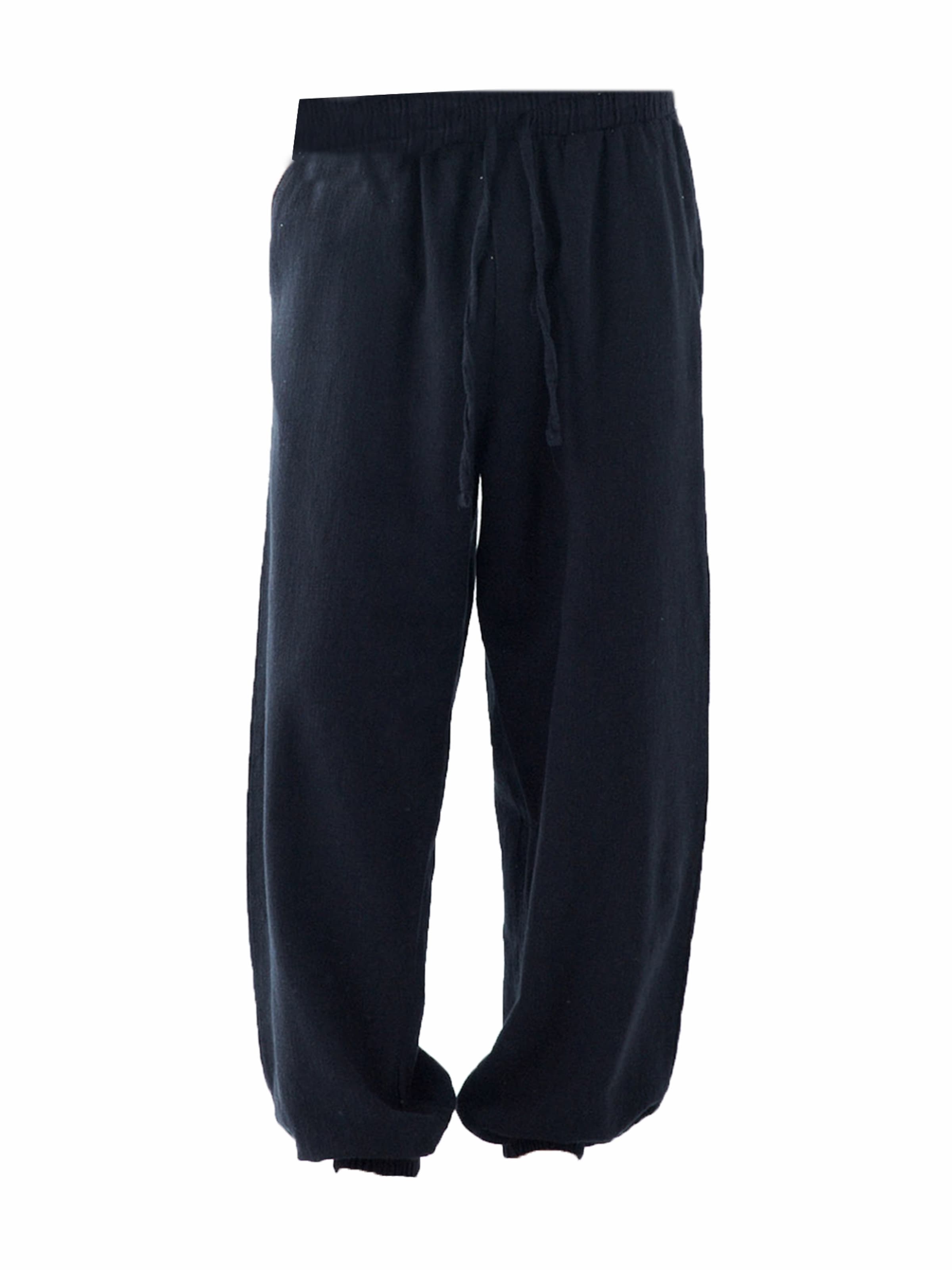 VAMOS CLO Lużny krój Spodnie w kolorze czarny: przód