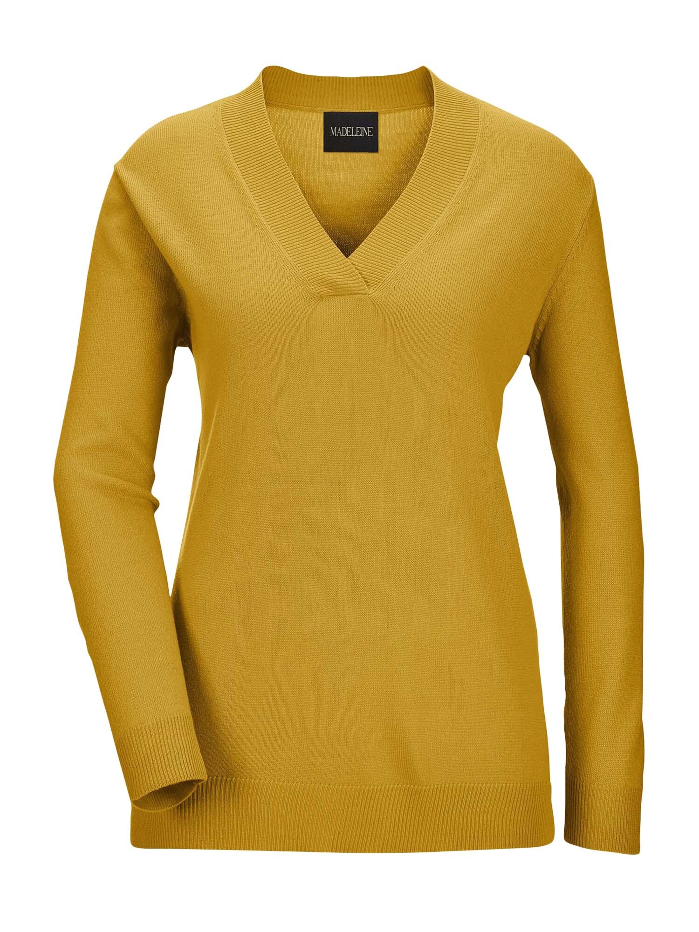 Pull-over MADELEINE en jaune : devant
